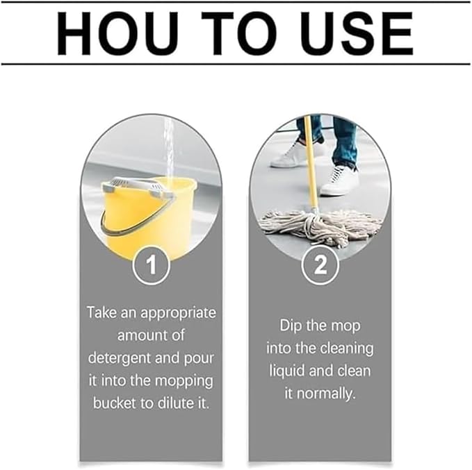 Mop Soap for Floor Cleaning, Highly Scented Brazilian Waves Floor Cleaner, 120ml Multisurface Bathroom & Kitchen Cleaner for Bathroom, Kitchen, Tile, Hardwood & Laminate Surfaces (1, 2Pcs)