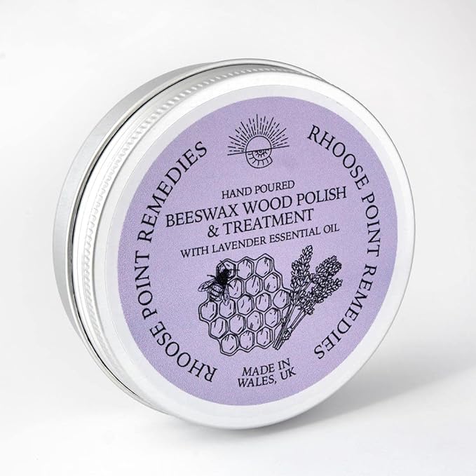 Beeswax Furniture Polish & Conditioner for Wood (Lavender 3.4 Fl Oz) Enhances the Natural Beauty of Oak Pine Beech & More Seals & Protects for a Perfect Finish Bees Wax Polish Protects & Enhances
