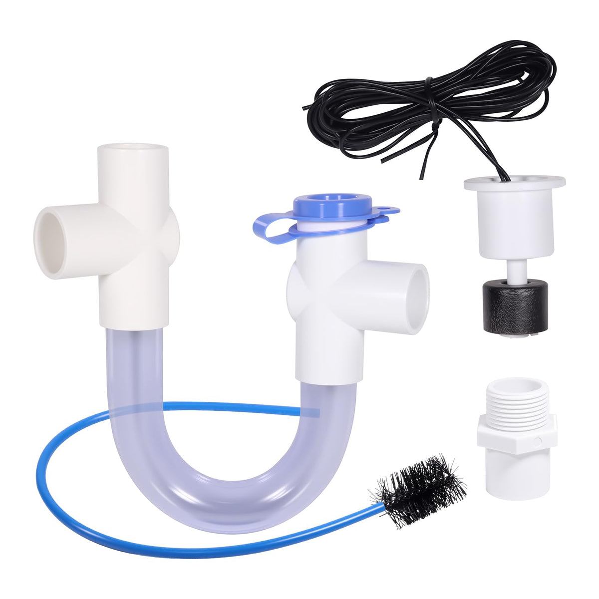 Condensate Trap with Built-in Overflow Switch for HVAC Systems & - Image 1