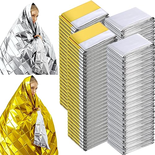 Kanayu 100 Pack 82 x 63 Emergency Thermal Foil Space - Image 2