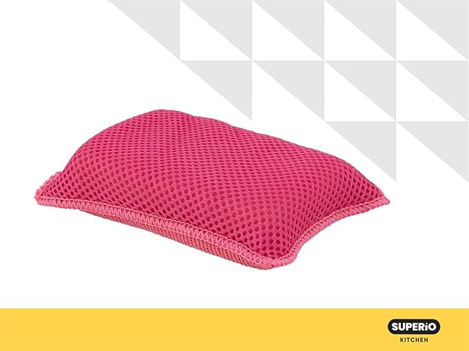 Microfiber Sponges for Dishes Kitchen Sponges Non-Scratch Sponge Dish Scrubber Pack of 9 Heavy Duty Household Cleaning Sponges Multi-Purpose Cleaning Supplies Dish Sponge Kitchen Sponges
