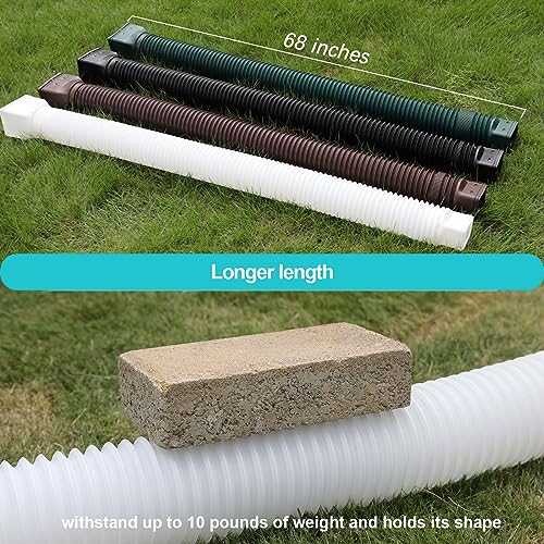 plusgutter 4 Pack Rain Gutter Downspout Extensions Flexible - Image 3
