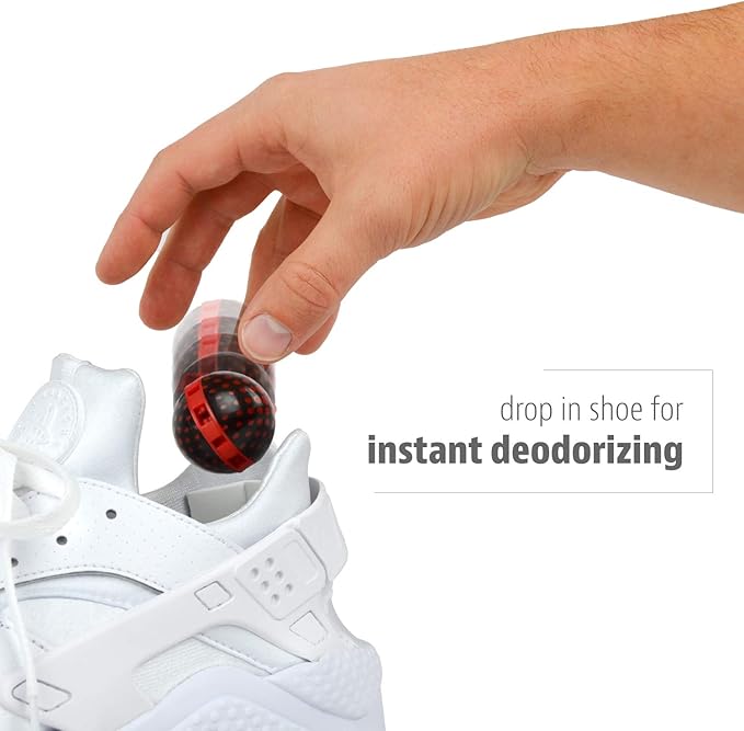 Sneaker Balls Odor-Fighting Shoe Fresheners, Eliminates Unpleasant Smells, Perfect For Sneakers, Gym Bags, Gear Bags, Drawers, Lockers, And More!, Scratch, 6 Pack