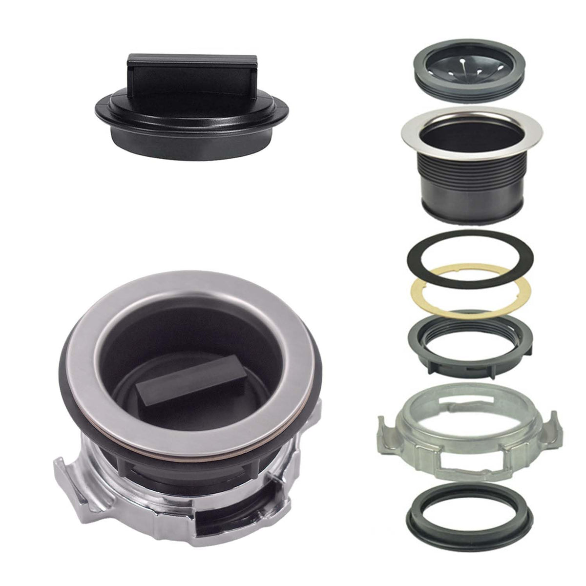 8Pcs/Set Garbage Disposal Sink Flange Kit and Stopper - Image 1