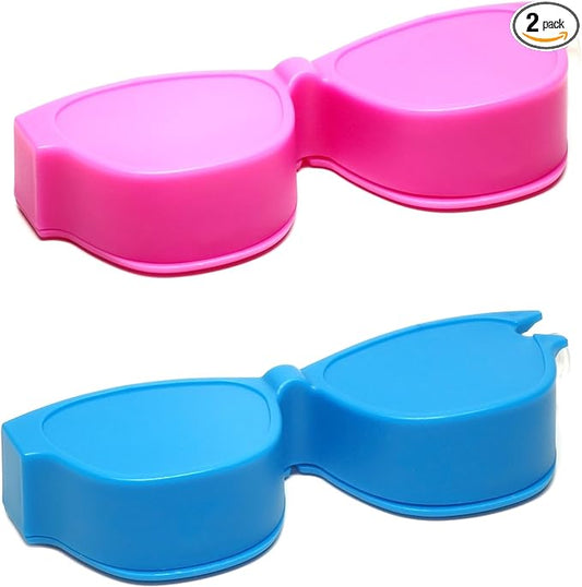 Calabria Kool Klean 2 Pack Eyewear Cleaning Kit Pink/Blue 15ml Cleaning Spray, Cleaning Cloth Included
