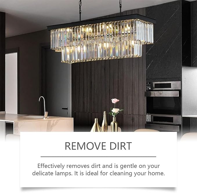 Chandelier Cleaner Drip Dry Spray, Chandelier Cleaner Drip Dry Spray No Wipe, Spray Away Dust Remover, Crystal,Figurine, Crystal Cleaner, Streak-Free Shine on Crystal (1pcs)