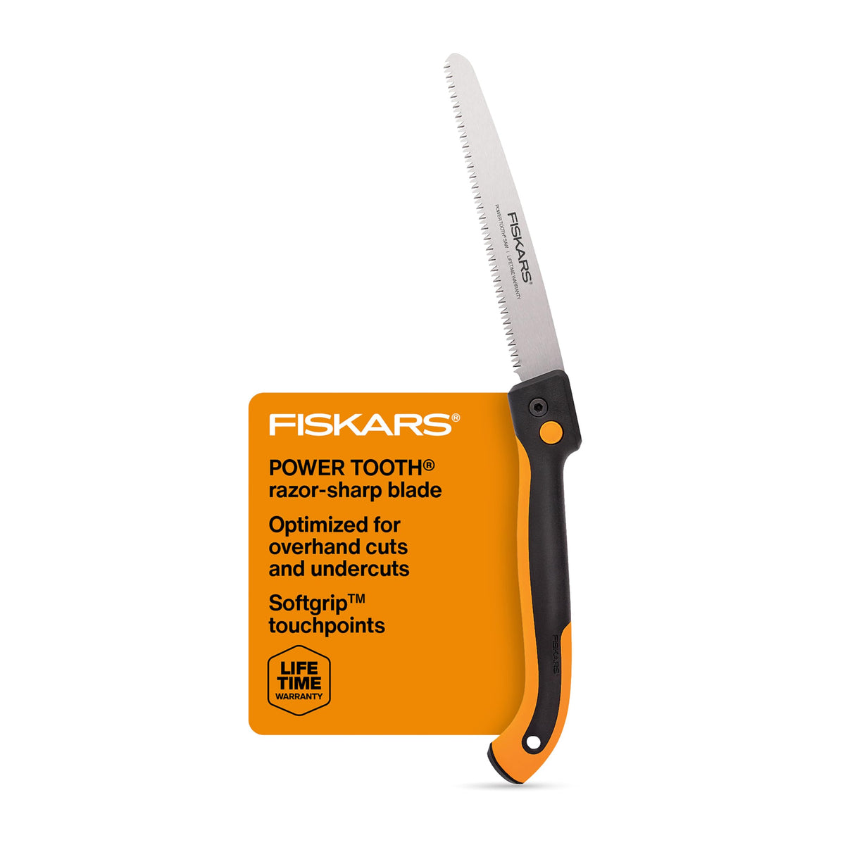 Fiskars 10" Folding Pruning Saw with Dual Position Locking Blade - Image 1