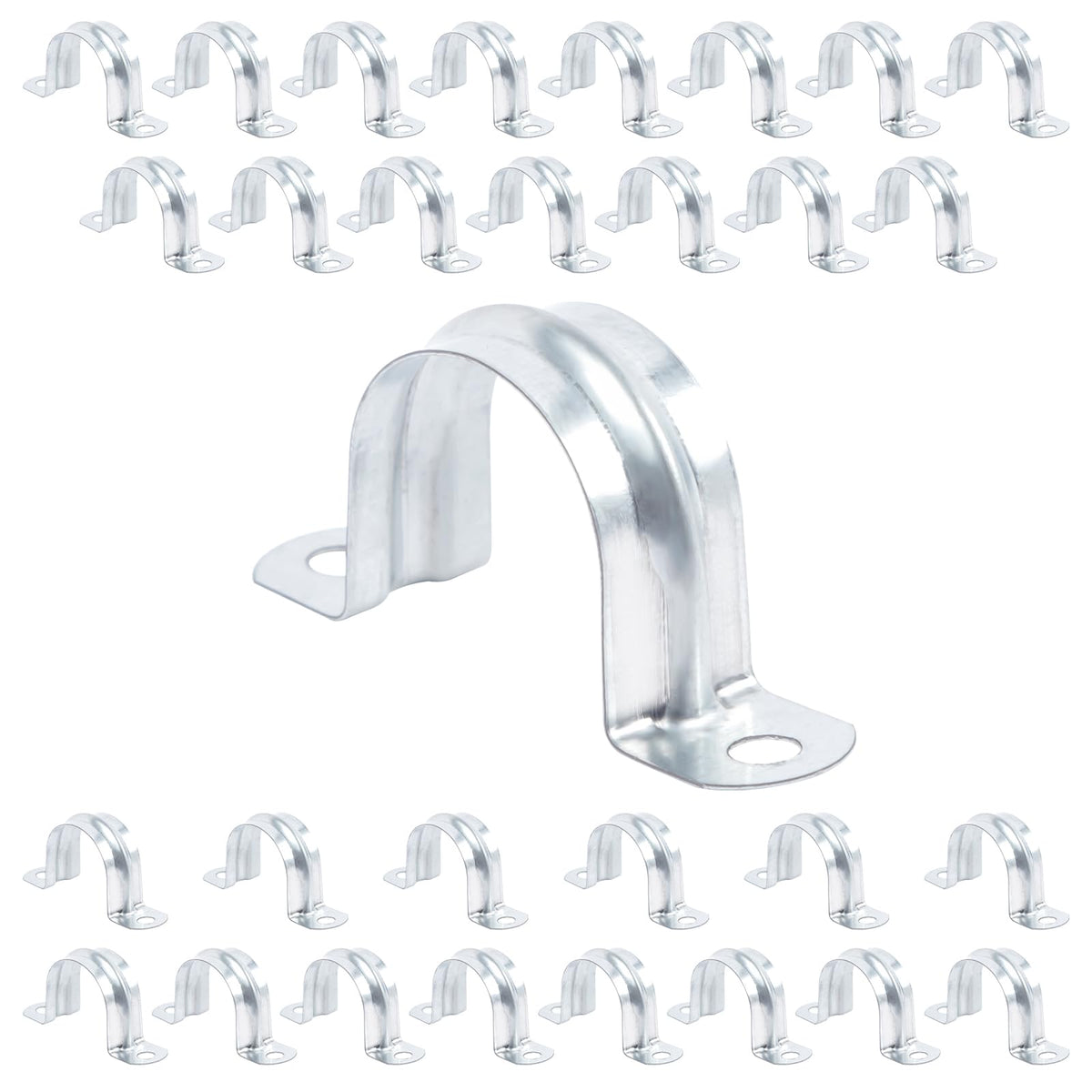 1 Inch Reinforced Rigid Pipe Strap, 30PCS, 25 mm - Image 1