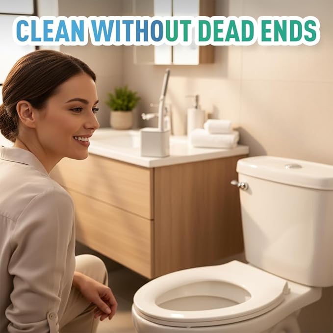 Disposable Toilet Brush, 2026 New Toilet Brush Holder, Compact Wall Mounted Toilet Brush for Modern Bathrooms, Hygienic Toilet Cleaner for Families (Lemon Flavor 6PCS)