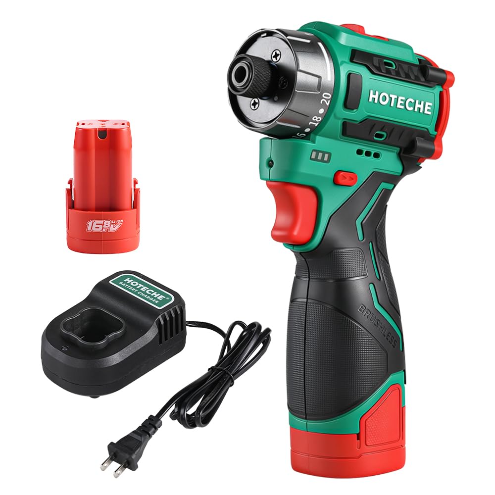 Hoteche Cordless Brushless Screwdriver - 2.0Ah Battery | Hand Tools - Image 1
