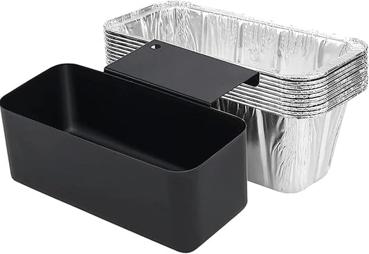 GARNETIN Grease Catcher with 10 Pack Liners - Griddle Accessories Kit for Blackstone Griddle