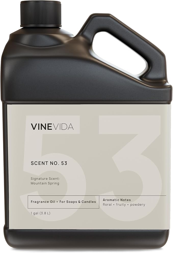 VINEVIDA [128oz] Mountain Spring Scents - Natural Candle Oil, USA Made, Soap Making Fragrance