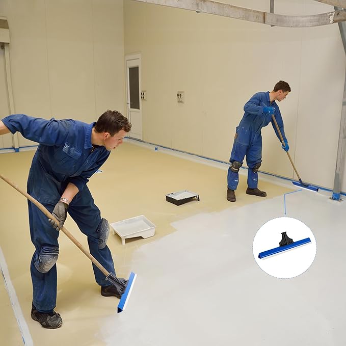 2 Pack 24 Inches Epoxy Floor Squeegees Notched Squeegee for Self Leveling Cement Urethane Epoxy Floor Tools