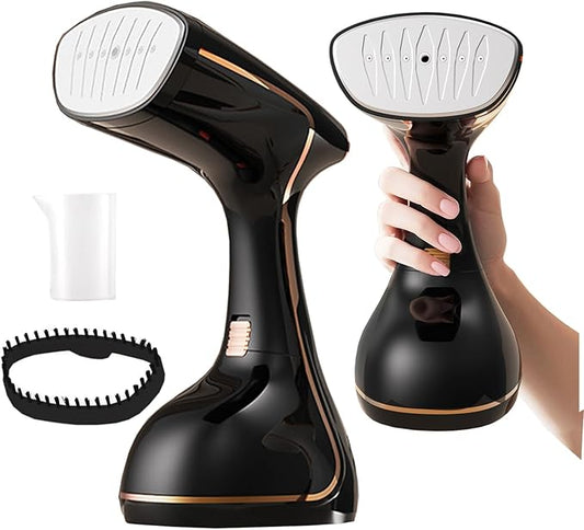 Handheld Clothing Steamer, 1430W High-Power 320ml Large Capacity Clothing Wrinkle Remover, 20s Fast Preheating Multifunctional Iron with A Maximum Steam Flow Rate of 0.74oz/min (Black)