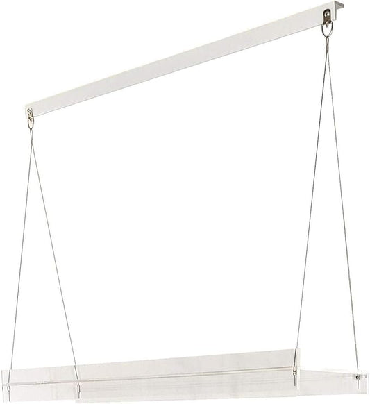 Hanging Acrylic Shelves for Windows (28" Wide, 1 Shelf - 26" Tall)