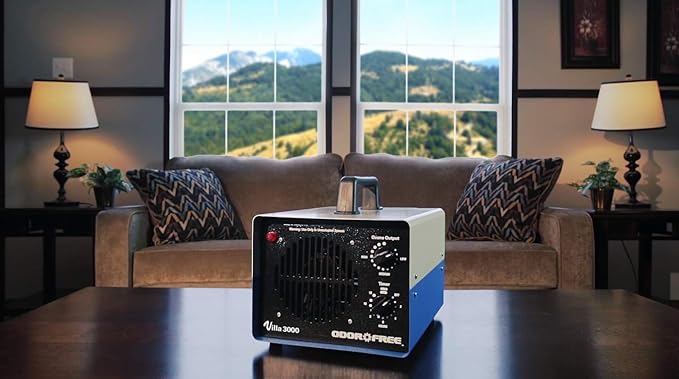 Villa 3000 Ozone Generator for Eliminating Odors, permanently removing Tobacco, Pet and Musty Odors at their Source - Easily Treats Up To 3000 Sq Ft