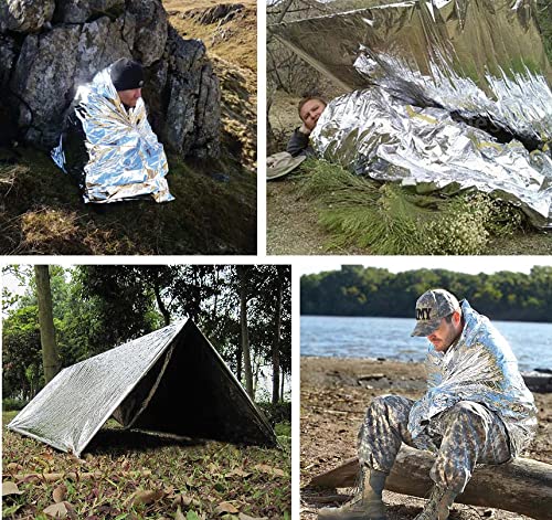 Emergency Blankets Pack of 10 – Mylar Thermal Space - Image 6