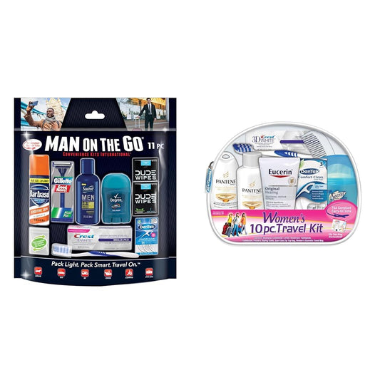 Men's 11 Piece Travel Kit with Grooming Essentials - Image 1