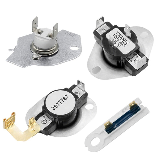3392519 Dryer Thermal Fuse 3387134 Cycling Thermostat - Image 1