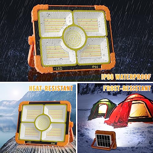 100W LED Solar Work Light, 466 LED 10000LM Magnetic | Home Repair - Image 7