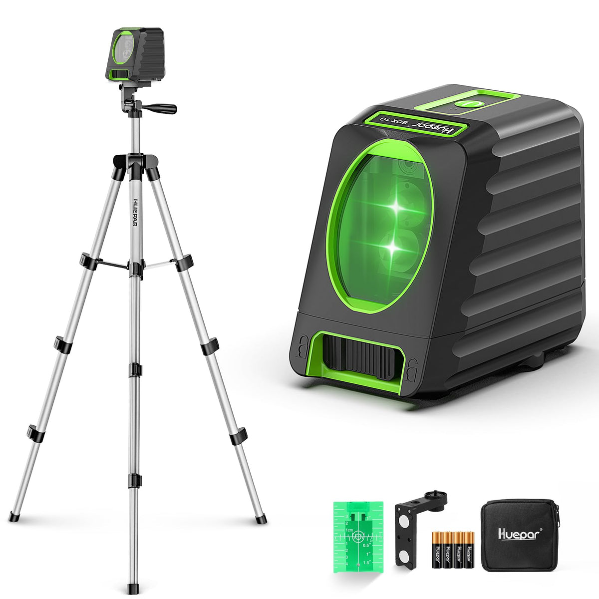 Laser Level and 40in Tripod, Huepar 150°/150Ft Laser Level - Image 1