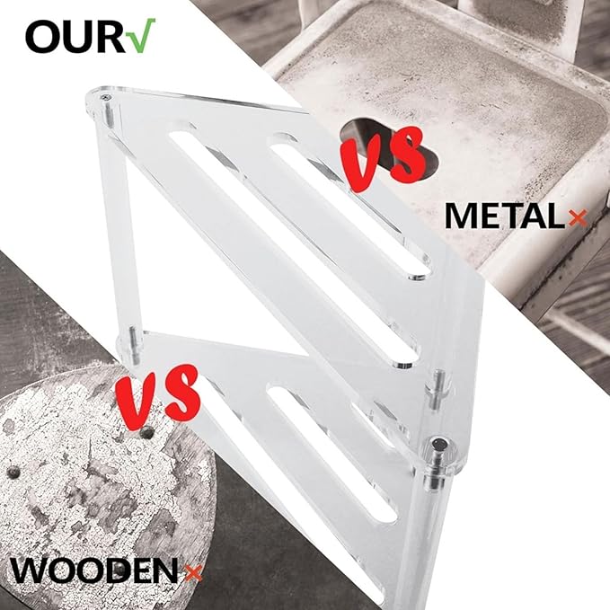 Acrylic Corner Shower Caddy, 2 Tier Floor Standing Organizer for Bathroom Bedroom Kitchen, Multifunctional Use