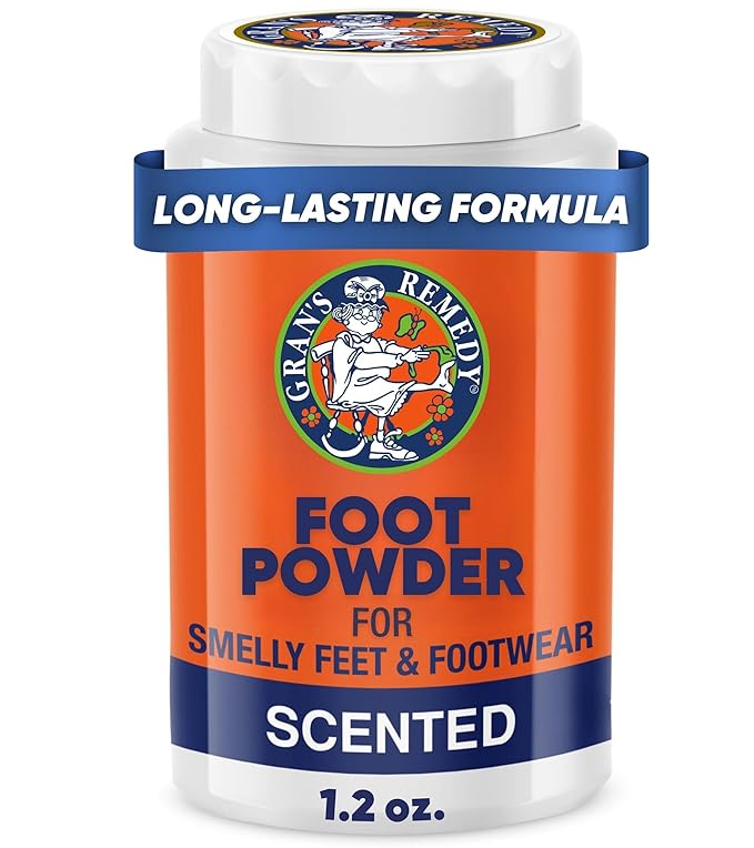 Gran's Remedy Scented Foot Powder - Effective Odor Eliminator & Moisture Absorbing Shoe Deodorizer for Shoes and Feet - Travel Size Freshness - Citrus