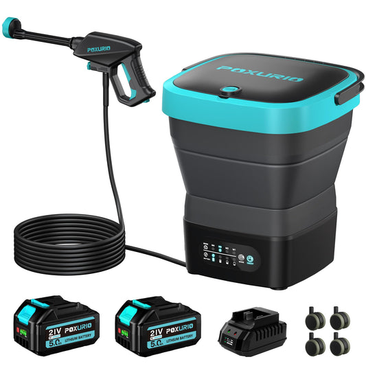 Cordless Washer,Foldable Washer with 2x5.0Ah Battery - Image 1