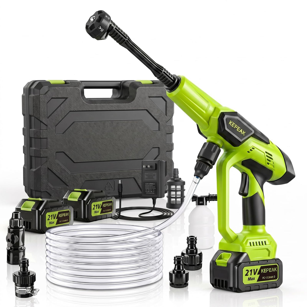 Cordless Pressure Washer, 1450 PSI Portable Handheld Power - Image 1