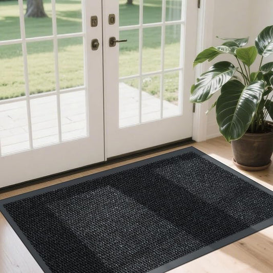 Front Door Mat Indoor Outdoor Entrance, 4ft x 55ft Non Slip Custom Size Outdoor Mat, Commercial Easy Clean Door Mat, Low-Profile Doormat Welcome Floor doormats, Resist Dirt for Front Door Patio Decor