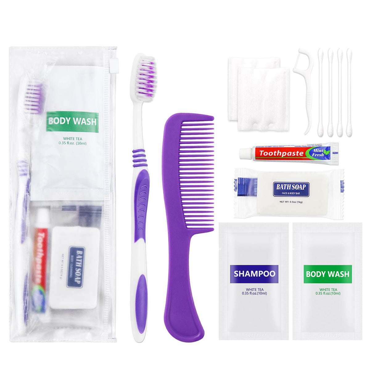 Pack of 10 Hygiene Kit, Toiletry Kit Bulk - Image 1