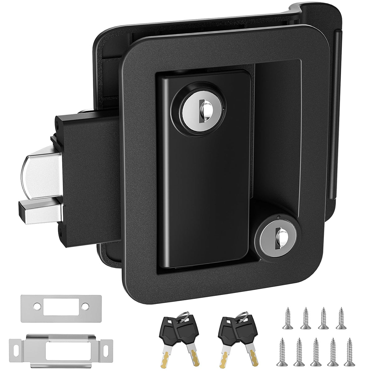 Marvelity RV Door Lock Replacement, Camper Latch Paddle Deadbolt - Image 1