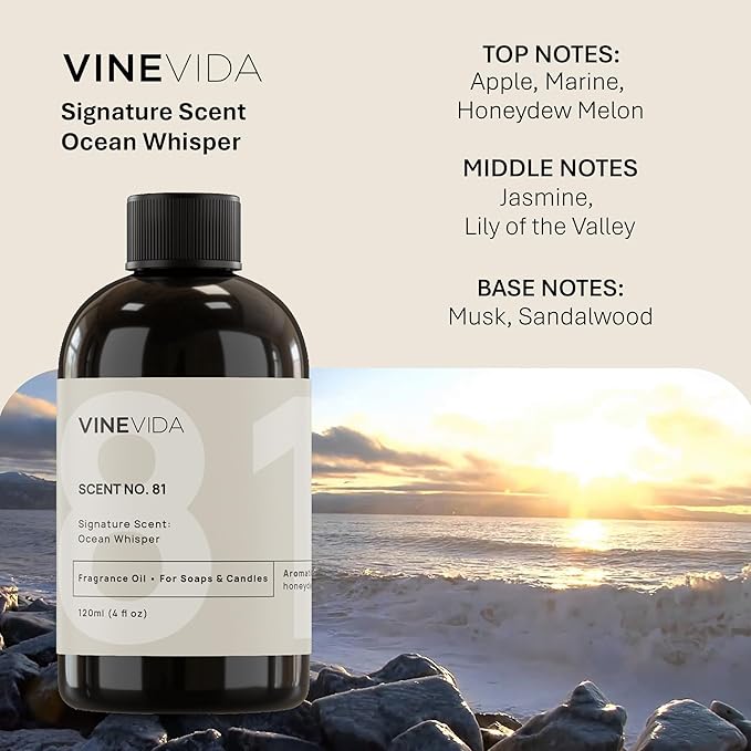 VINEVIDA [4oz] Scent No.81 Fragrance Oil for Candle Making and Soap Making - Premium Candle Scents for Soy Candles