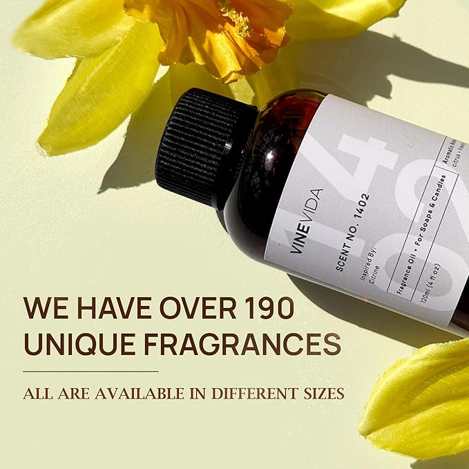 VINEVIDA [4oz] Cannabis Flower Fragrance Oil - Made in USA Scents for Candle Making - Natural Candle Fragrance Oil - Scents for Soap Making