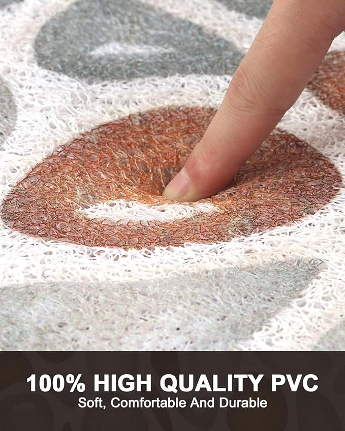 Shower Mat Non Slip: Anti Slip Shower Mats for Inside Shower, Soft PVC Loofah Shower Floor Mat, Extra Large Bath Mat for Shower, Tub, Bathroom, Floor, Kitchen, Home, Pool, Hotel, Quick Drying