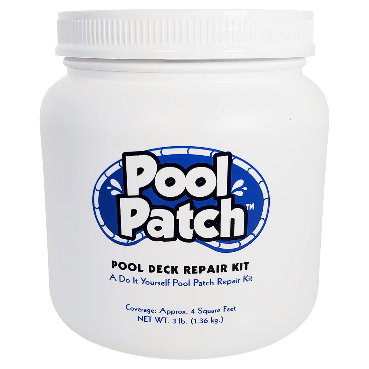 Pool Deck Repair Kit - Sand Buff 3lb Cool Deck Patch DIY | Home Repair - Image 1