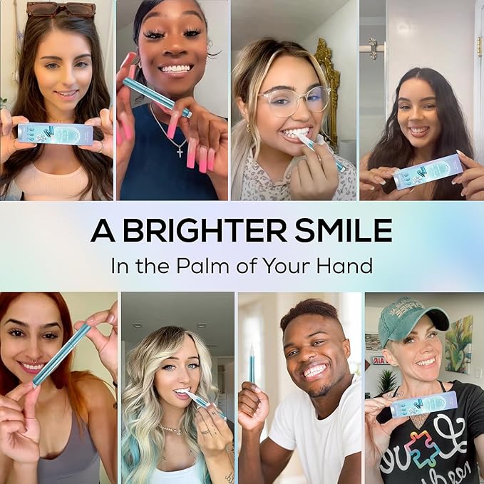 Venus Visage Teeth Whitening Pen, 40+ Uses - Teeth whitening Gel with Professional Formulation and Ingredients - Best Teeth Whitener Overnight and No Tooth Sensitivity (Mint) (0.10 Fl Oz (Pack of 4))