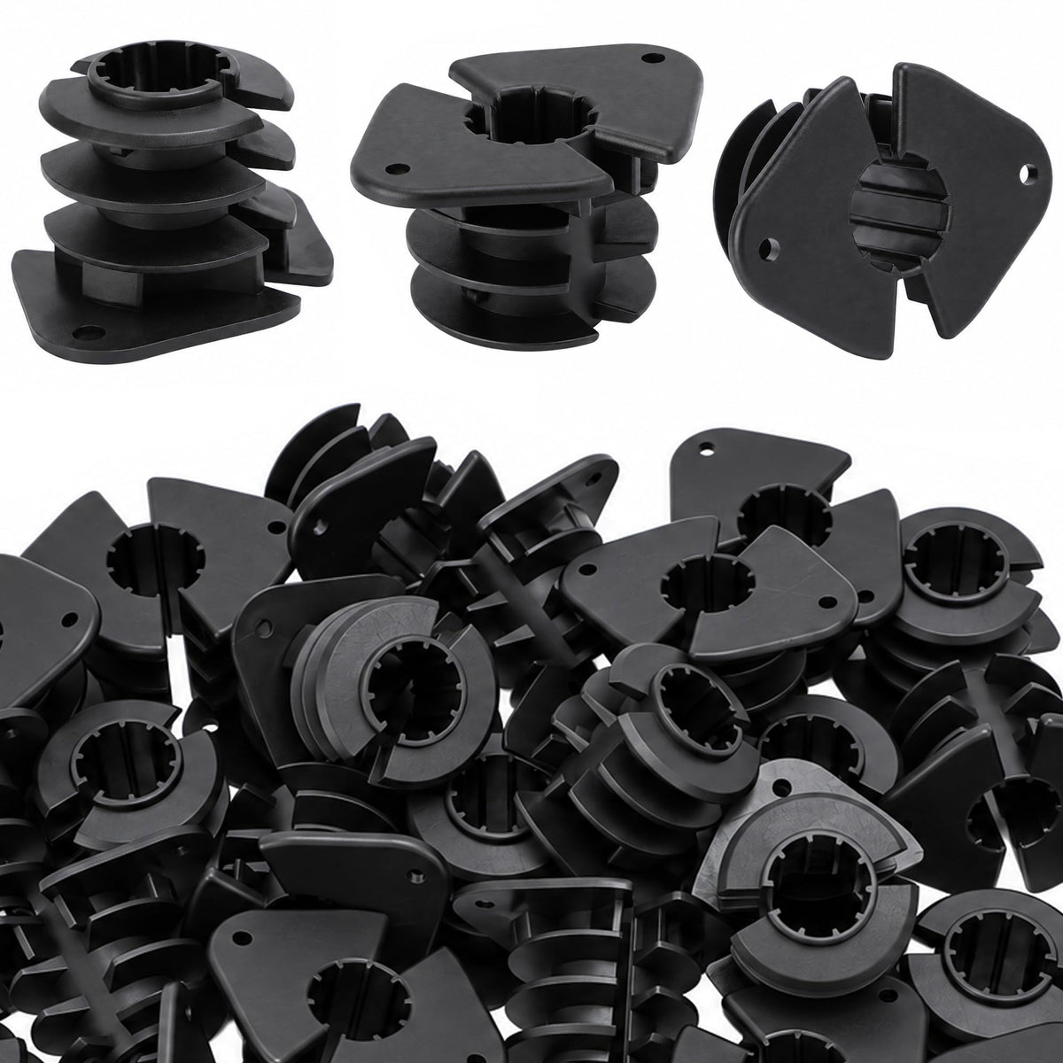 60Pcs 1/2" PEX Pipe Clamps, Pipe Support Clips for Studs - Image 1