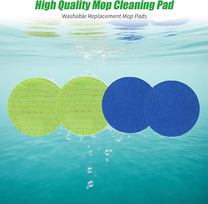 Battery Cordless Electric Mop,13-Inch Max Cleaning Pad Electric Spin Mop, Laminate Floor Cleaner for Mopping, Automatic Spin Mops for Hardwood, Tile (No Water Tank)