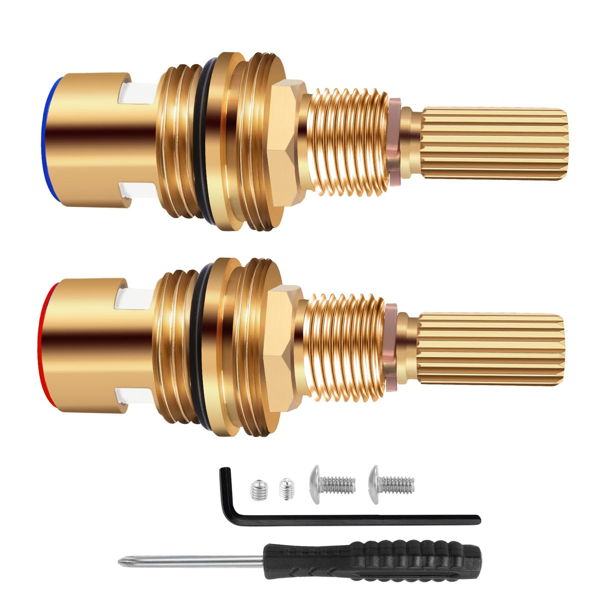 Brass 1-001 & Brass 1-002 Ceramic Valve Set，Replacement Hot - Image 1