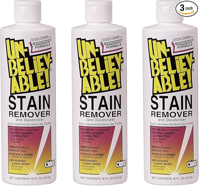 UNBELIEVABLE! Stain Remover; Pint; SR100 (3 Pack)