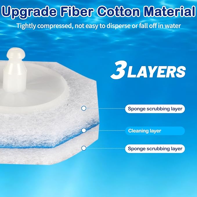 50 Count Toilet Wand Refills for Clorox - Upgrade Fiber Toilet Brush, 5X Cleaning Power Toilet Scrubber Refill, Compatible with Clorox Toilet Wand Refills, No Falling Apart | Fresh Fragrance