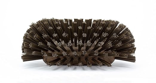 SPARTA Tank and Kettle Scrub Brush Heavy-Duty Tile Brush, Color-Coded and Handle Compatible (Sold Separately) for Optimal Access In Spacious Containers, Plastic, 5.5 X 9.5 Inches, Brown, (Pack of 2)