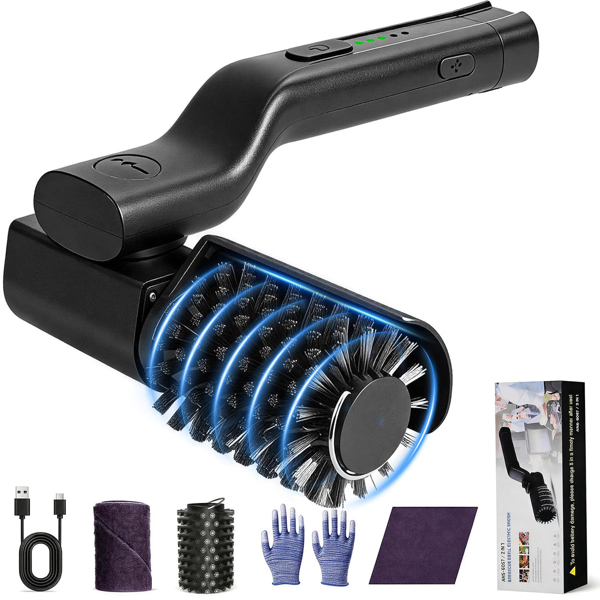 Electric Grill Brush Rechargeable BBQ Cleaning Brush - Image 1