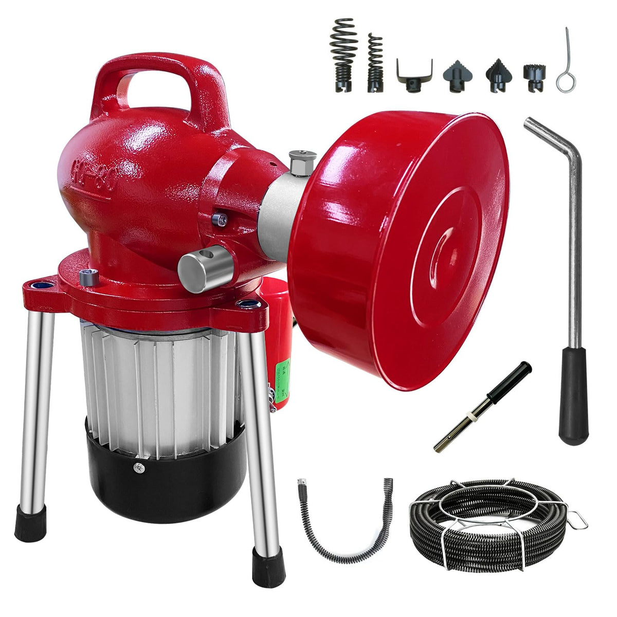 Drain Cleaner Machine 40FT, 350W 2 Cables - Image 1