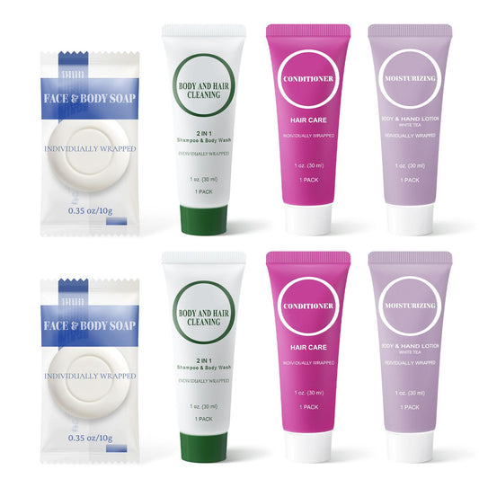Travel Size Toiletries Set Bulk Hygiene Care Kit | Bathroom Essentials - Image 1