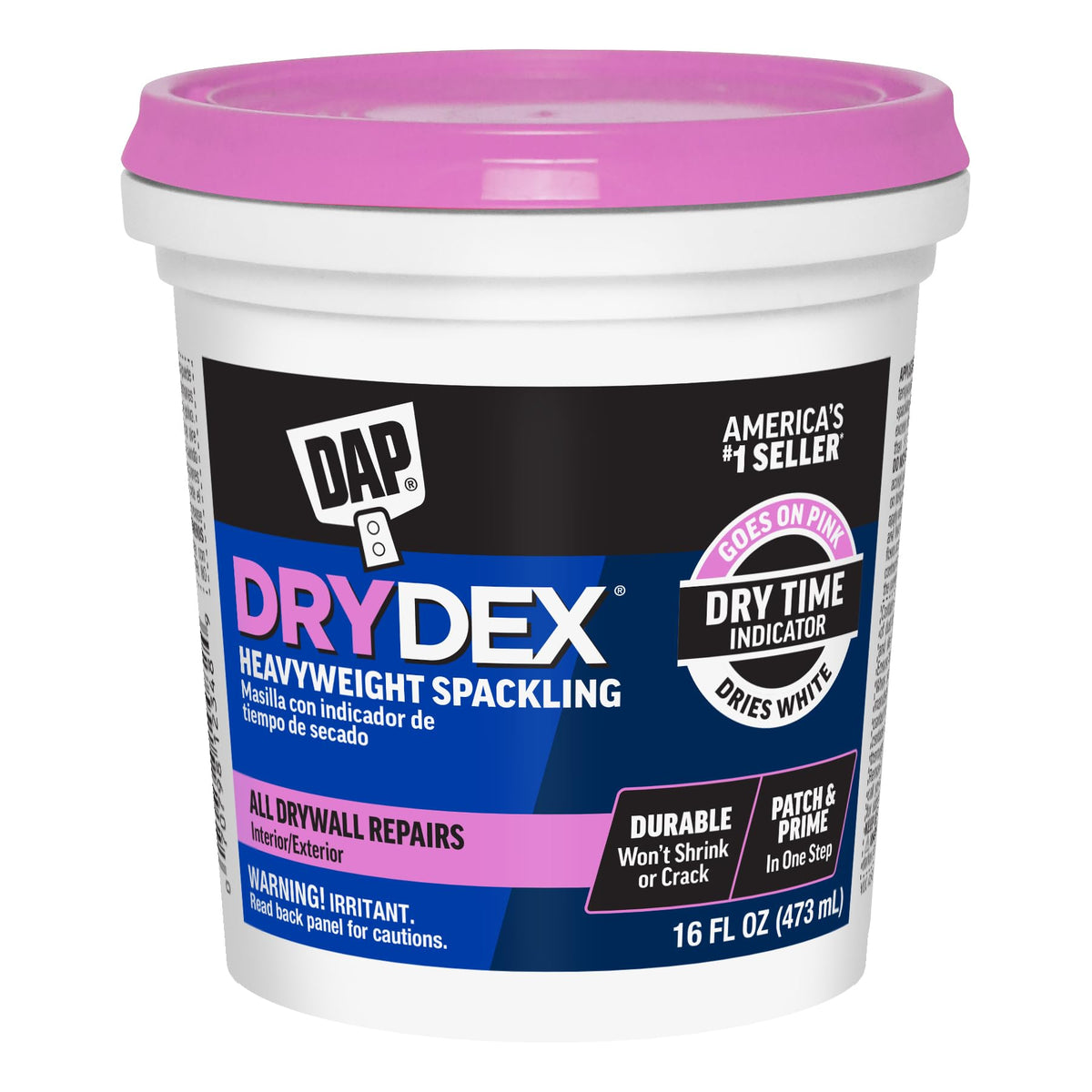 DAP DryDex Dry Time Indicator Spackling, Pink/White - Image 1