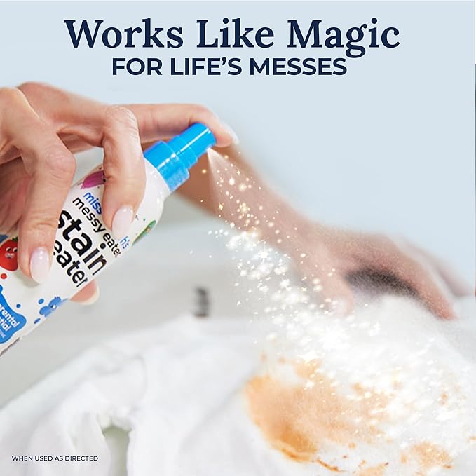 Miss Mouth's Messy Eater Stain Treater 4oz 2pack Stain Remover Spray and 25 pack Wipes