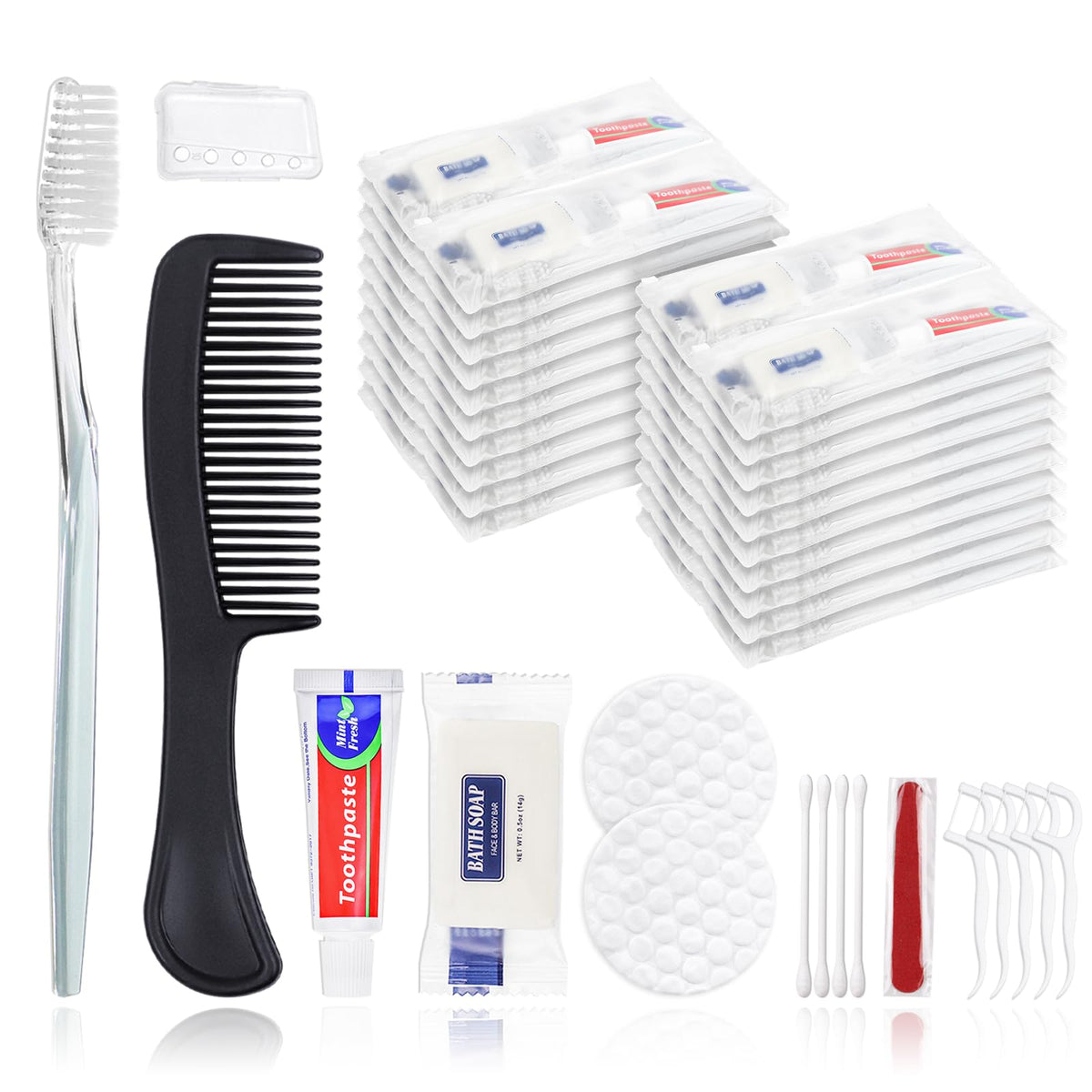 10 Sets Personal Hygiene Kit Bulk, Disposable Toothbrushes - Image 1