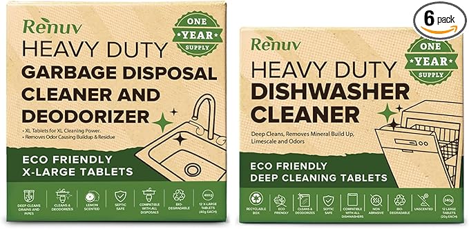 Disposal + Dishwasher Tablets – Deep Clean Both at Once